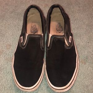 Black slip-on vans